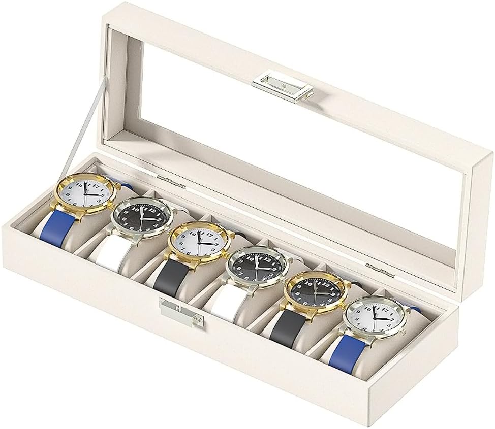 Leather Watch Display and Organiser Box
