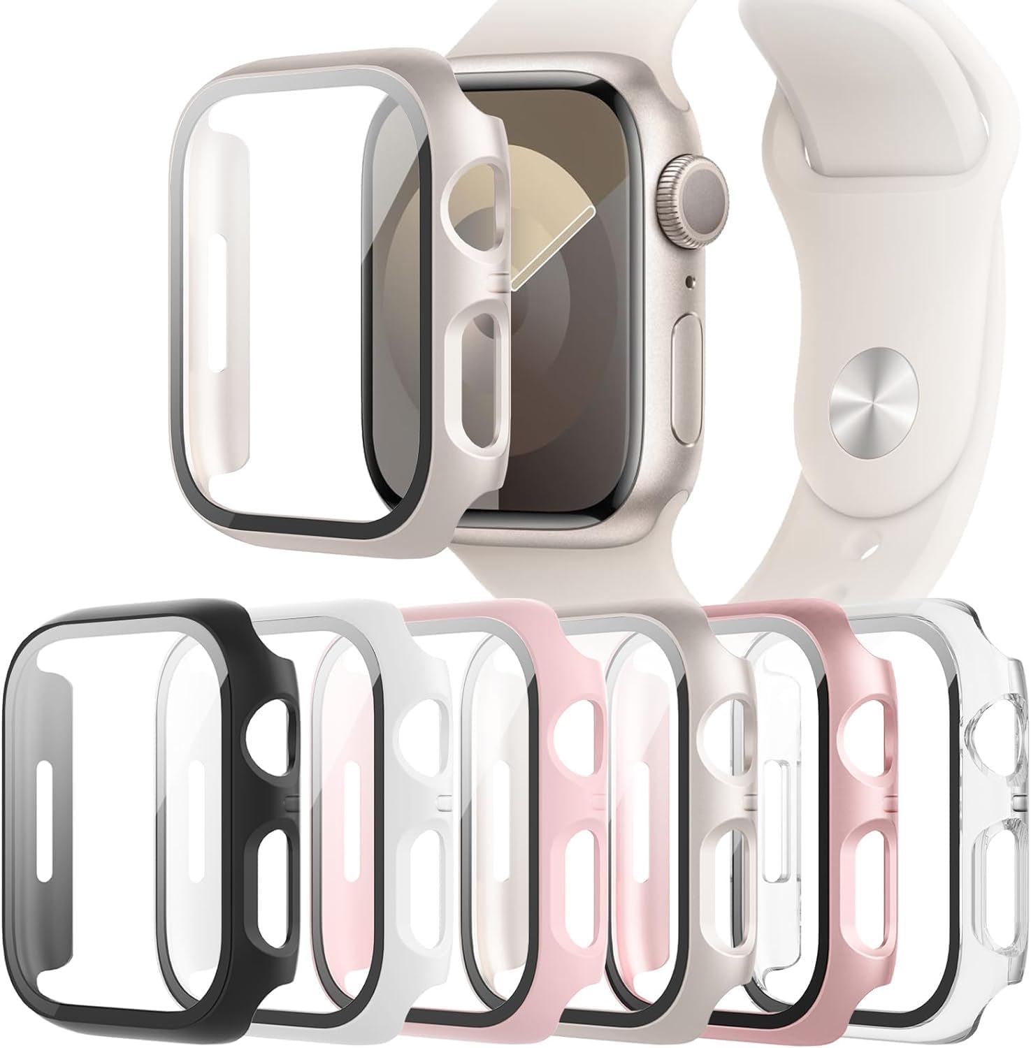 Protective Cases for 40 mm Smartwatches, 6 Pack