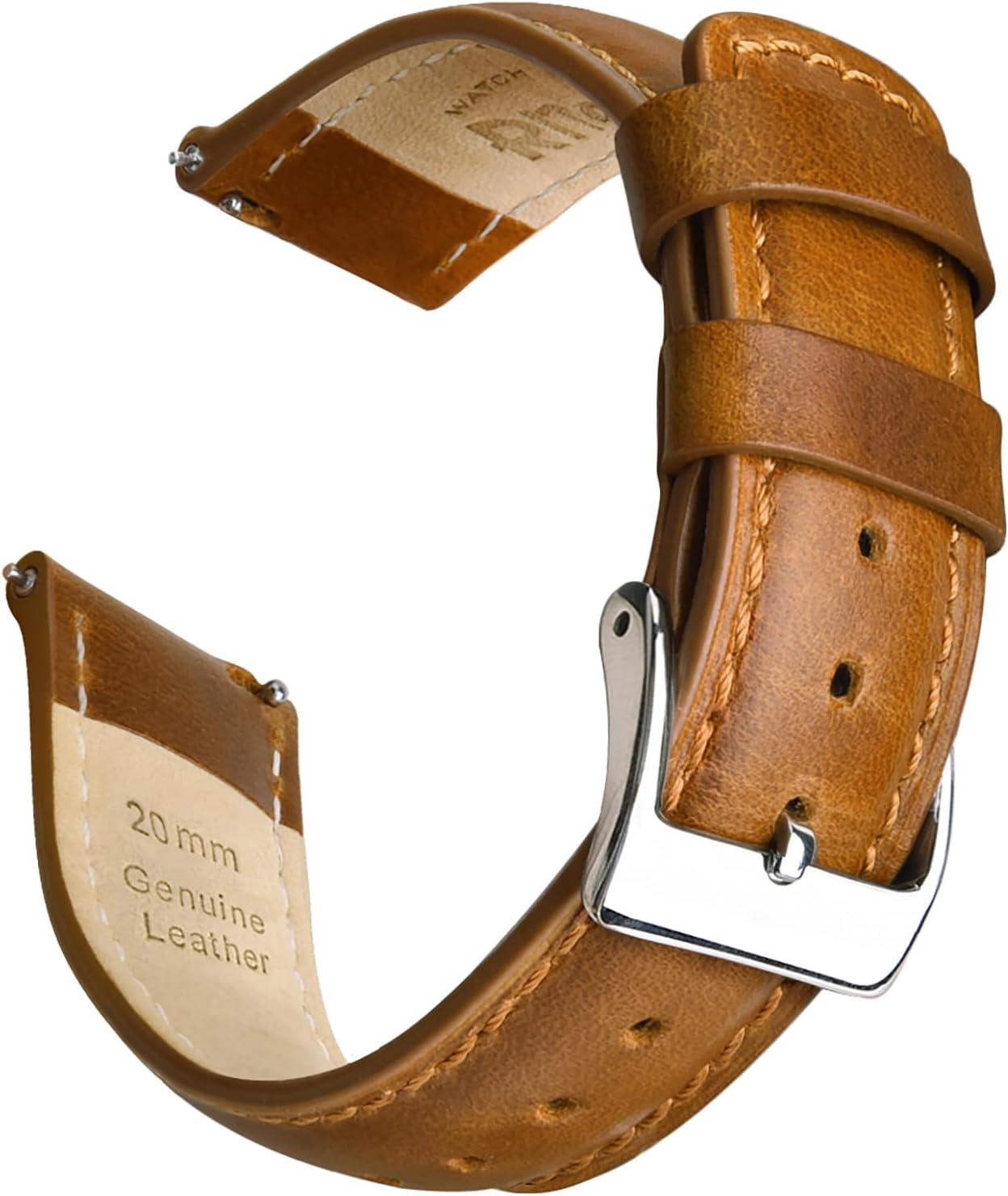 Quick-Release Leather Watch Band, Gift Boxed