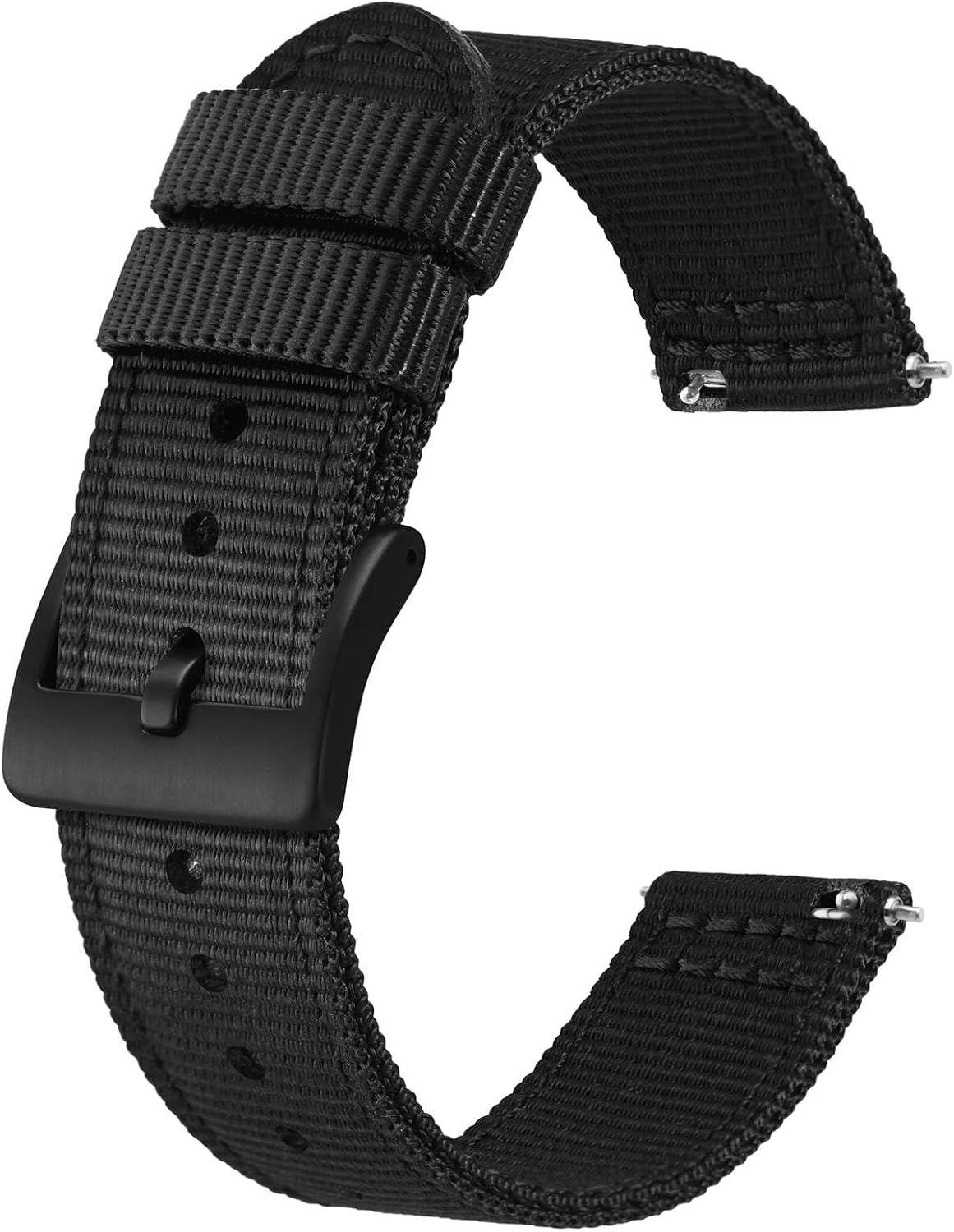 Two-Piece Military Nylon Watch Strap